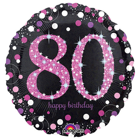 Foil Balloon Pink Celebration 80