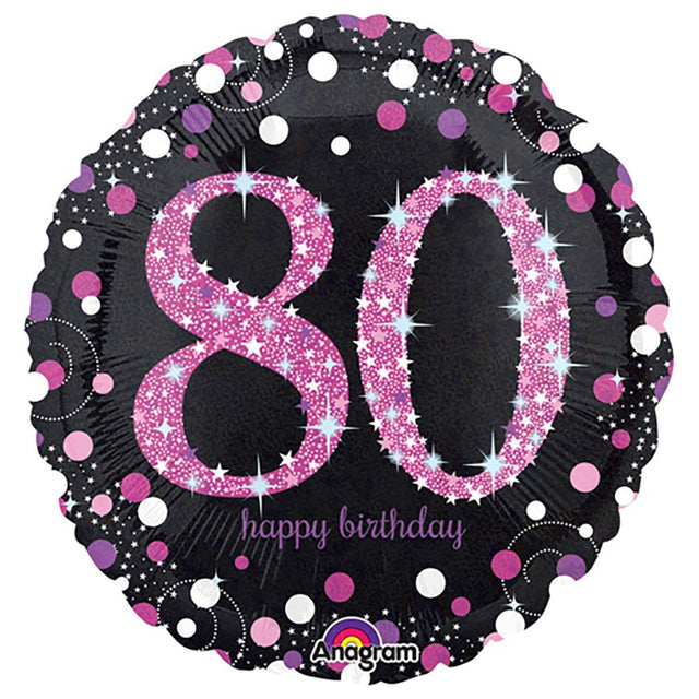 Foil Balloon Pink Celebration 80