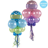 Foil Balloon Baby Boy Polka Dots