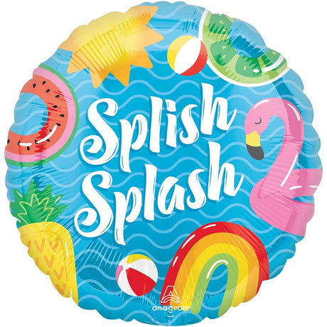 Foil Balloon Pool Party Splish Splash