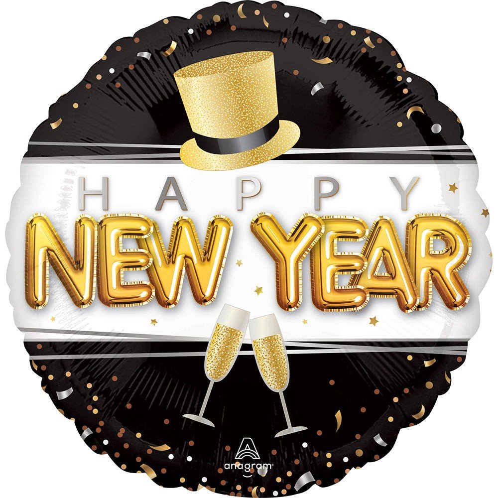 18 Inch New Year’s Foil Balloon