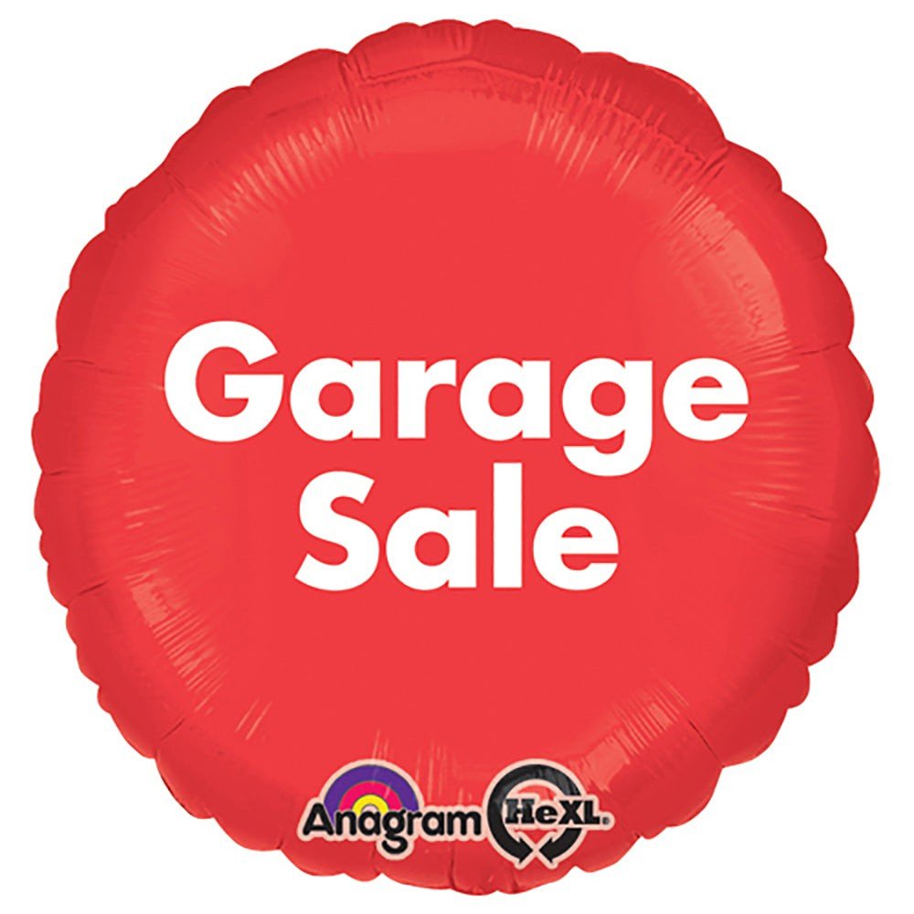 Foil Balloon P.O.P. Garage Sale 18 Inch