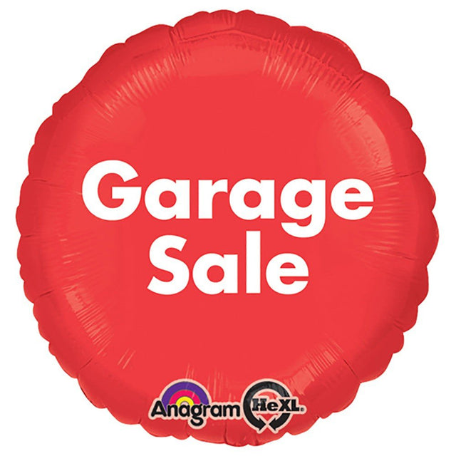 Foil Balloon P.O.P. Garage Sale 18 Inch