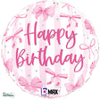 Pretty Pink Bow Birthday Foil Balloon
