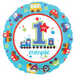 Foil Balloon 1st Birthday Train