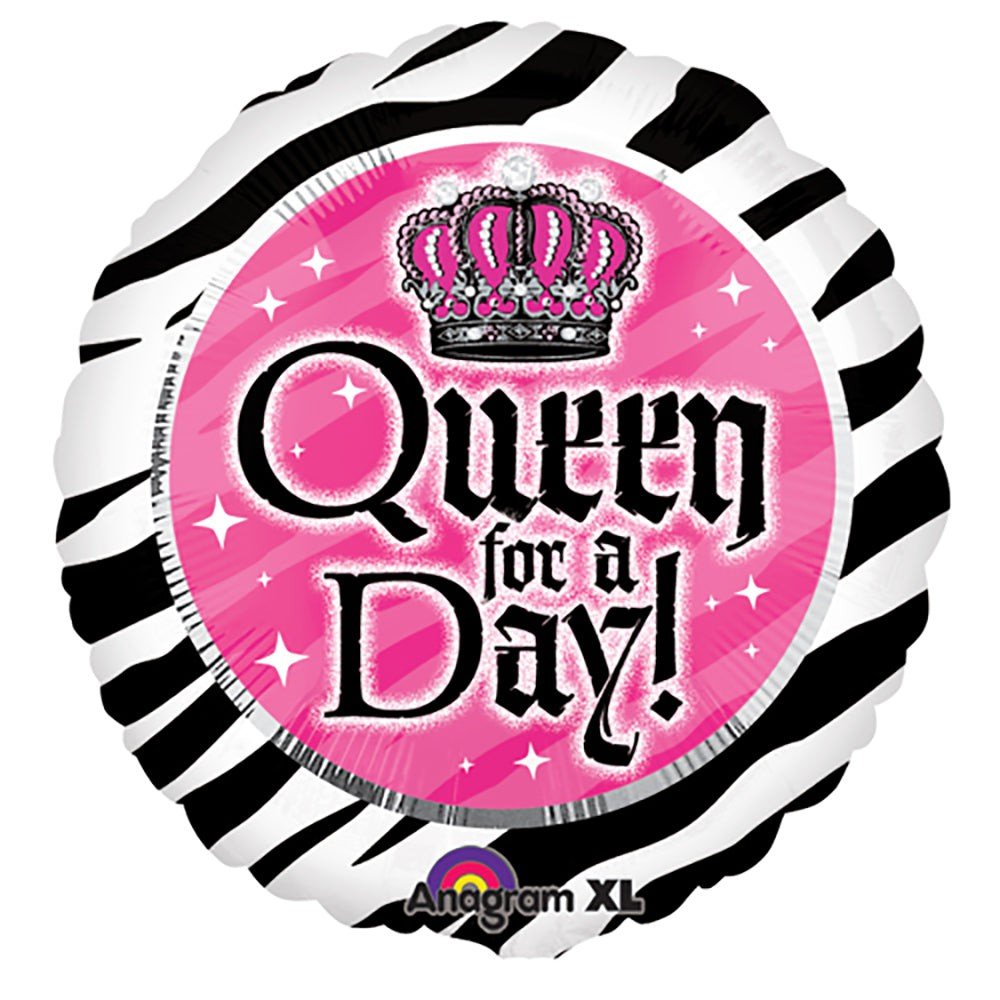 Foil Balloon Queen For A Day 18 Inch