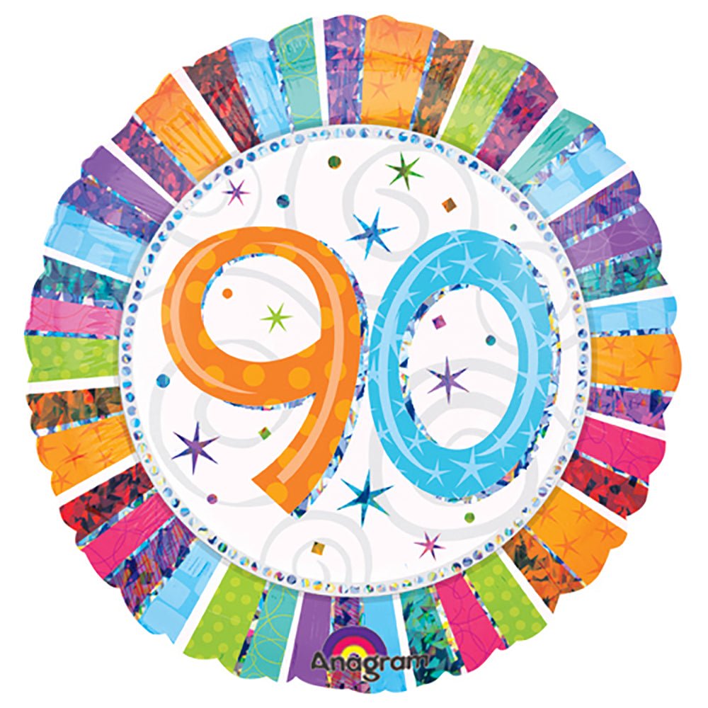18 Inch Birthday 90 Foil Balloon
