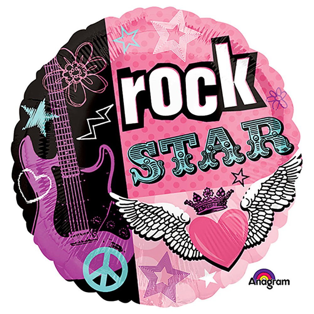 Girls Rocker Girl Foil Balloon 18 Inch