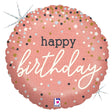 Foil Balloon Rose Gold Confetti Birthday