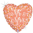 Foil Balloon Rose Gold Mr. & Mrs.