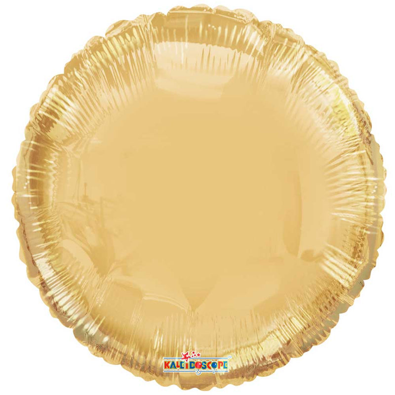 18 Inch Round Champagne Gold Foil Balloon