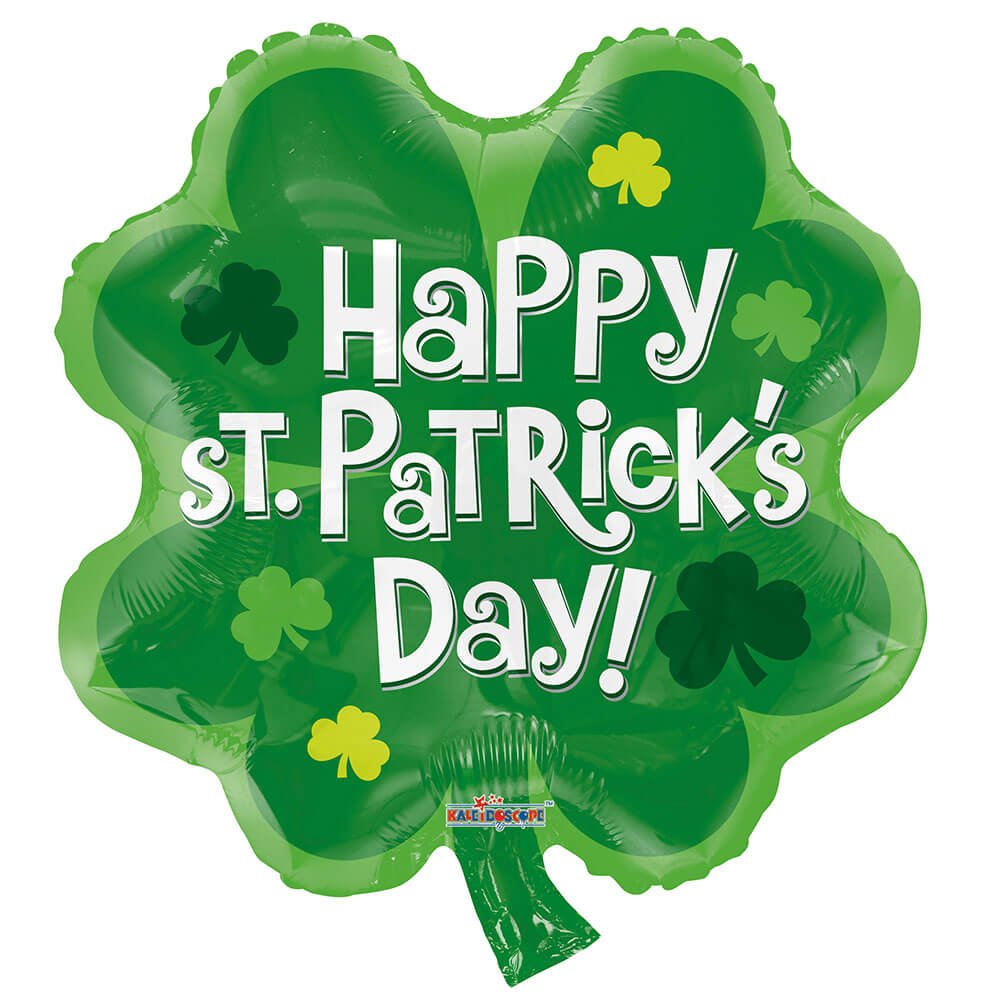 Foil Balloon Saint Patrick's Shamrock Shape