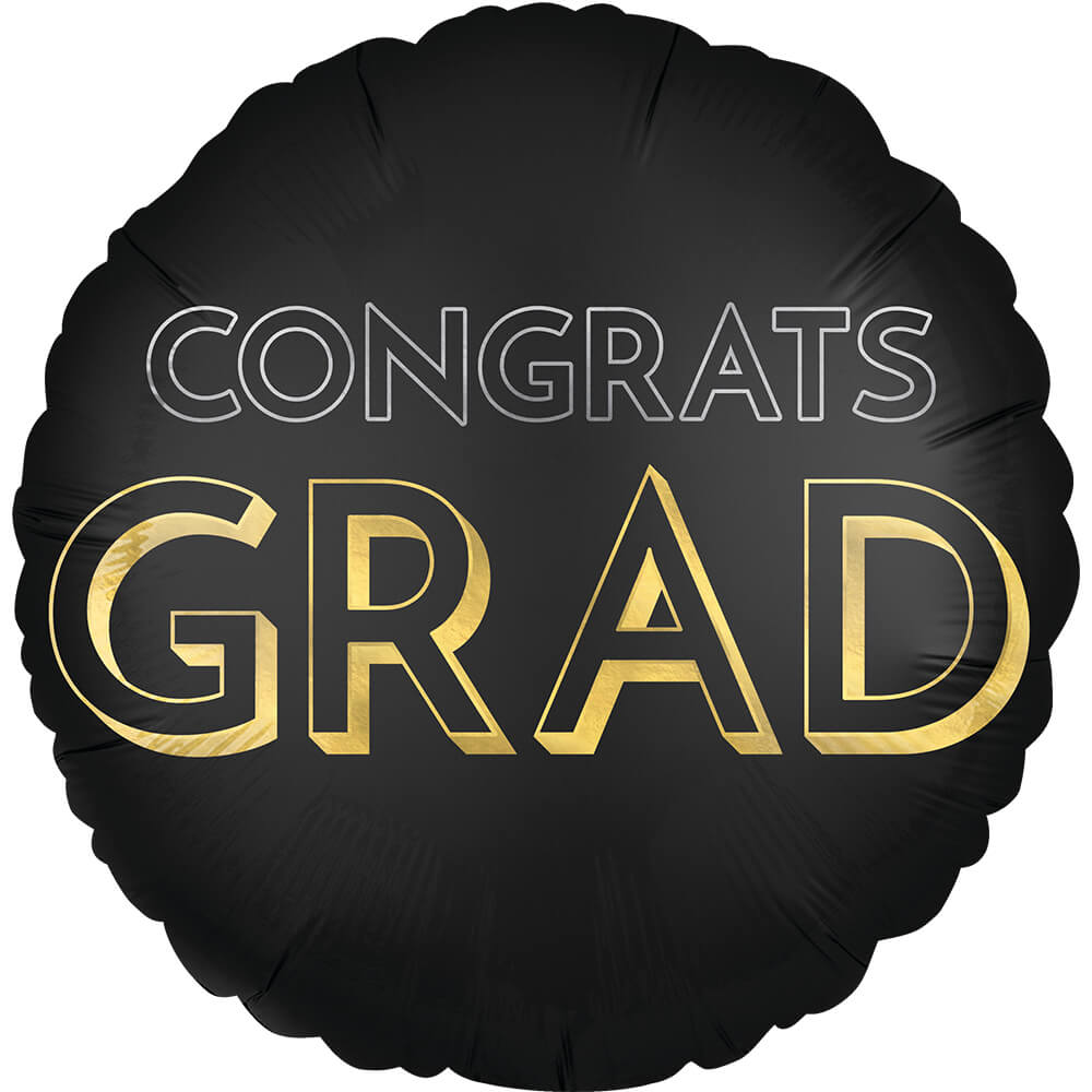 Graduation Foil Balloon 18 Inch Satin Celebrate The Grad