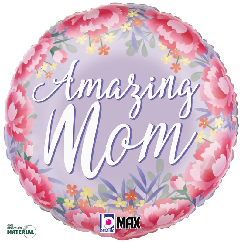 Foil Balloon Amazing Mom 18 Inch