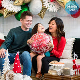 Foil Balloon Happy Holidays Nordic