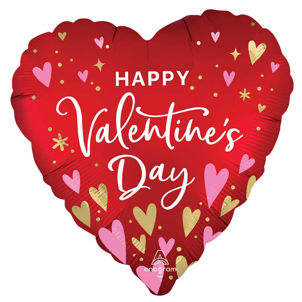 Foil Balloon Valentine's Day Heartfelt Elegance
