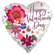 Foil Balloon Heart Valentine's Day Pressed Flowers