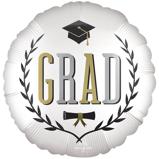 Graduation Foil Balloon 18 Inch Caps Off