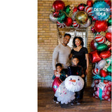 Foil Balloon 18 Inch Satin Infused Emerald Candy Swirls