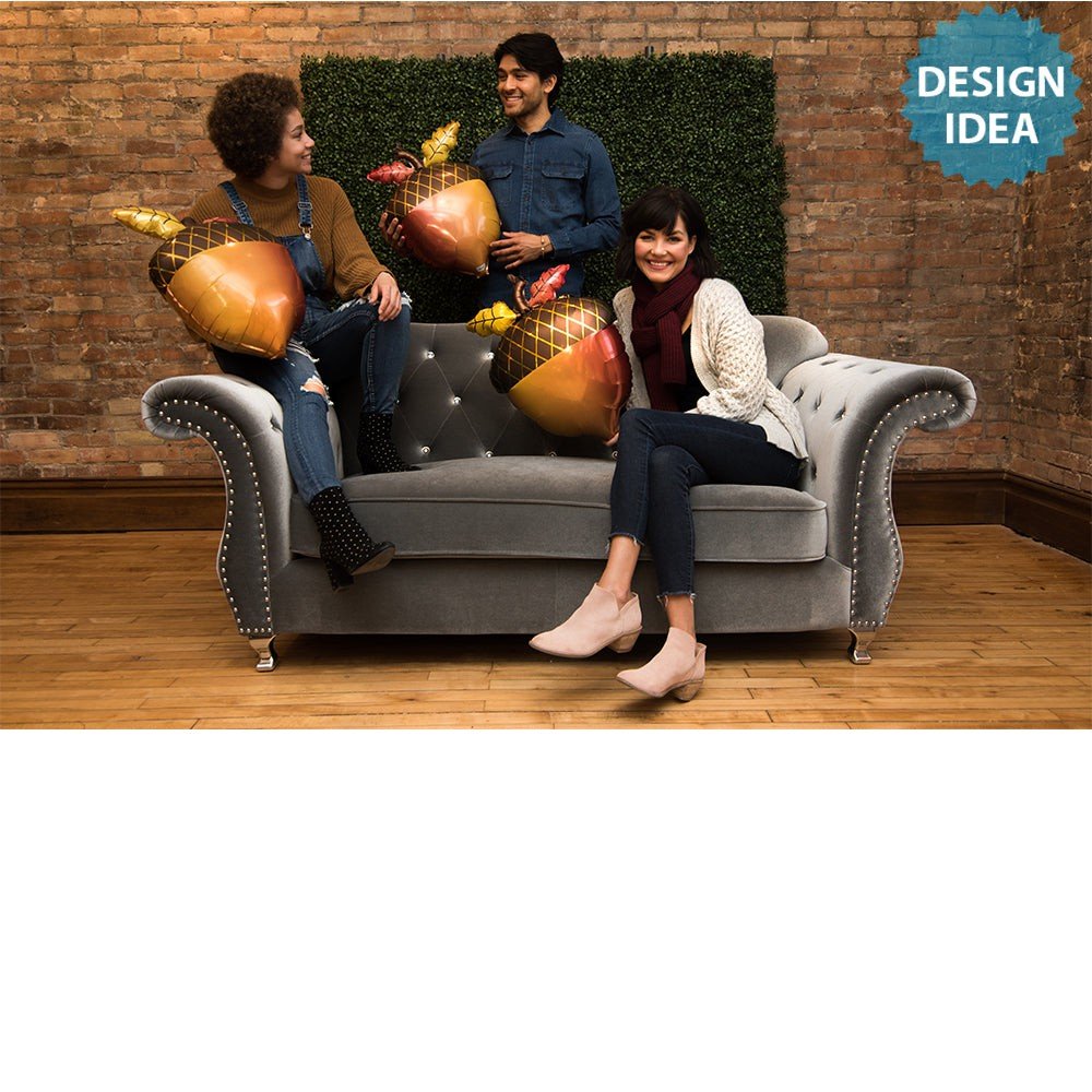 Fall Acorn Foil Balloon