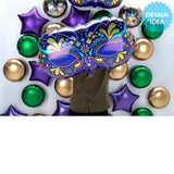 Foil Balloon Mardi Gras Mask 18 Inch