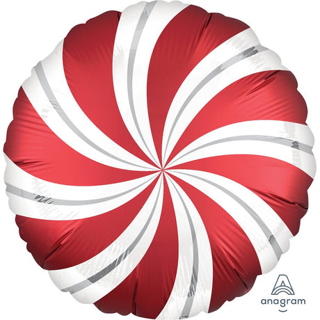 Foil Balloon 18 Inch Satin Infused Sangria Candy Swirls