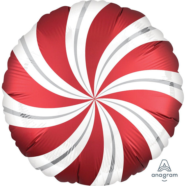 Foil Balloon 18 Inch Satin Infused Sangria Candy Swirls
