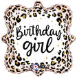 Foil Balloon Girls Satin Leopard Birthday