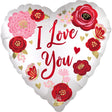 18 Inch Satin Love You Flowers Foil Balloon