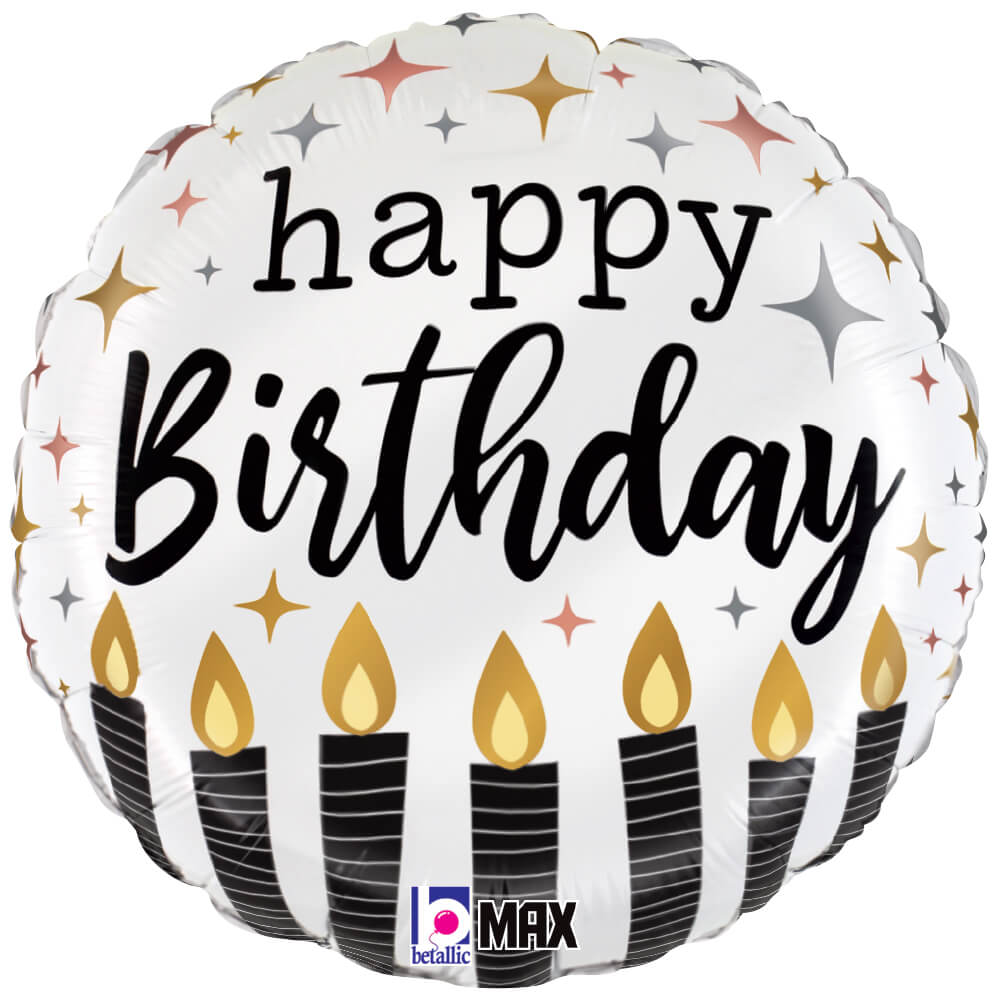 Birthday Candles 18 Inch Foil Balloon