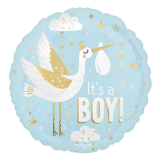 Baby Boy Foil Balloon 18 Inch Satin Special Delivery