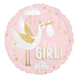 Baby Girl Foil Balloon 18 Inch Satin Special Delivery
