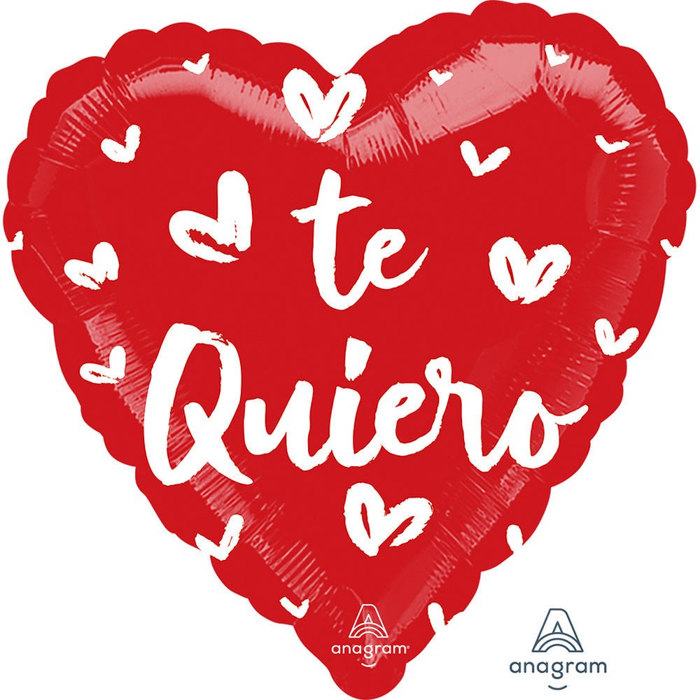 Foil Balloon Satin Te Quiero Fresh Hearts