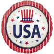 Foil Balloon USA Stars & Stripes 18 Inch