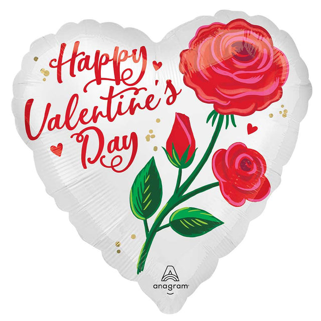 Foil Balloon Valentine Rose Radiance