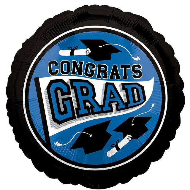 Blue Graduation Foil Balloon