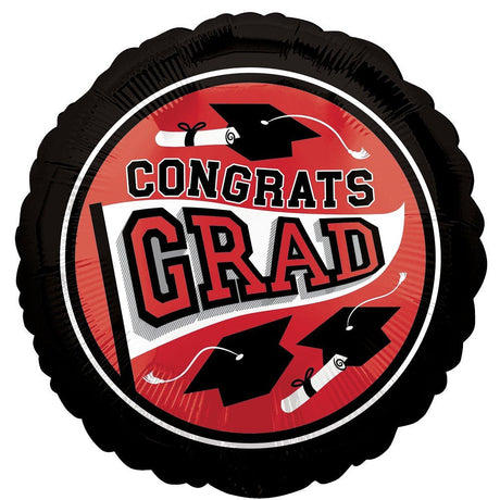 Foil Balloon School Colors Red