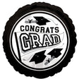 Graduation Foil Balloon White 18 Inch