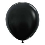 Latex Balloons 18 Inch Sempertex Metallic Black