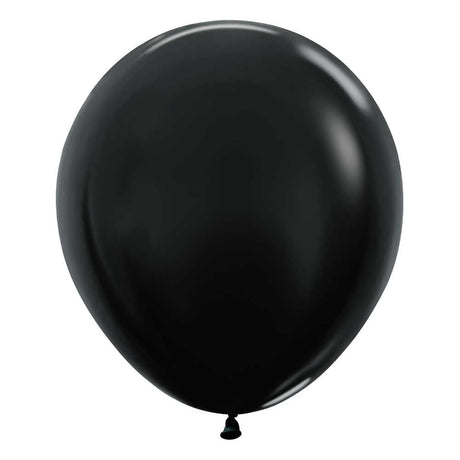 Latex Balloons 18 Inch Sempertex Metallic Black