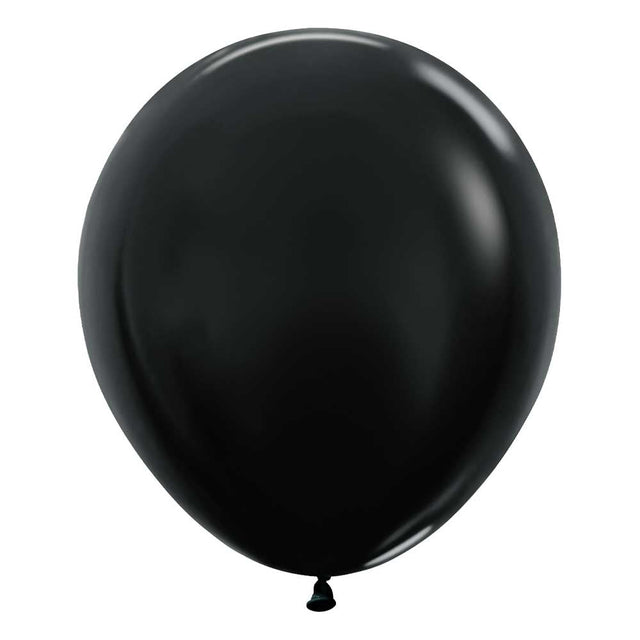 Latex Balloons 18 Inch Sempertex Metallic Black