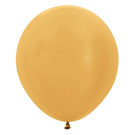 Latex Balloons 18 Inch Metallic Gold