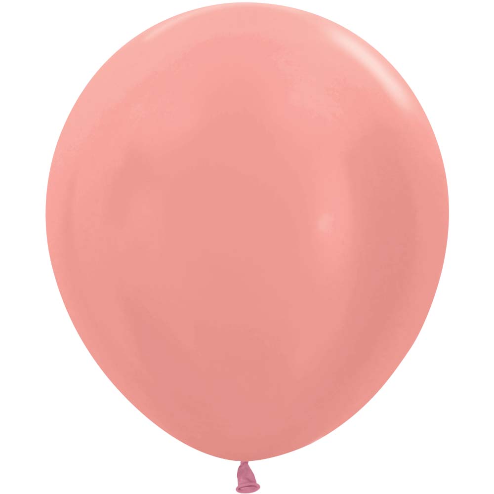 Latex Balloons 18 Inch Metallic Rose Gold