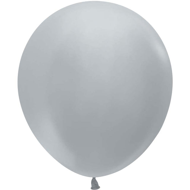 18 Inch Metallic Silver Latex Balloons