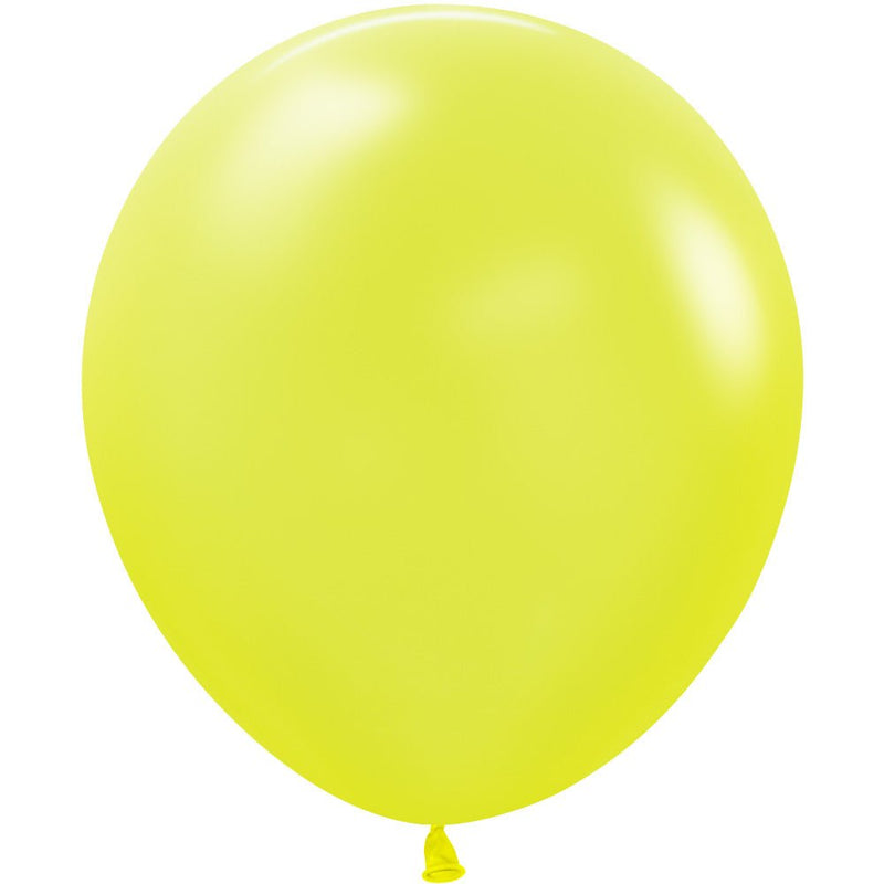 Latex Balloons Neon Yellow 18 Inch
