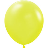 Latex Balloons Neon Yellow 18 Inch