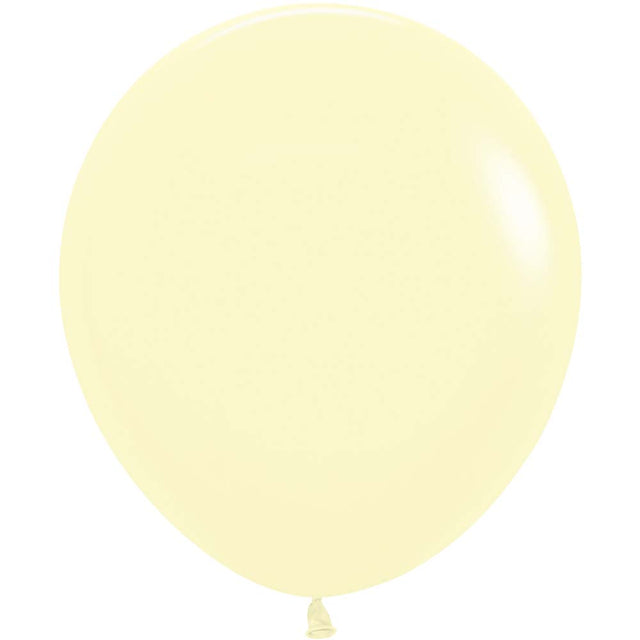Latex Balloons 18 Inch Pastel Matte Yellow