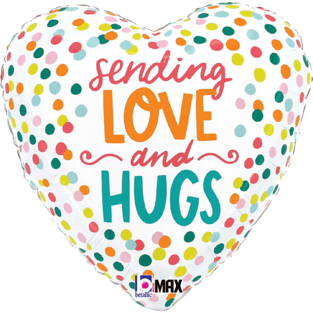 Foil Balloon 18 Inch Sending Love And Hugs