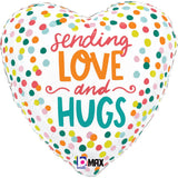Foil Balloon 18 Inch Sending Love And Hugs