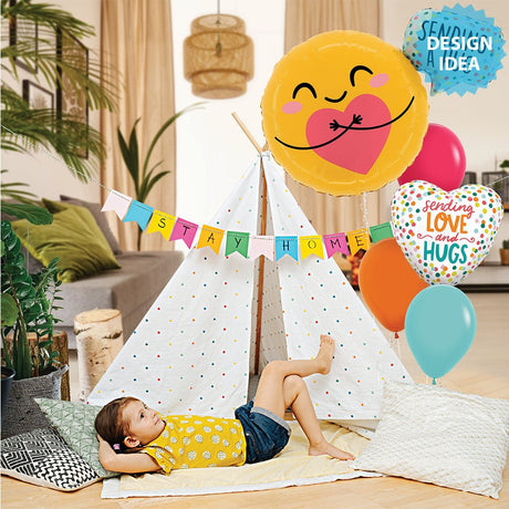 Foil Balloon 18 Inch Sending Love And Hugs